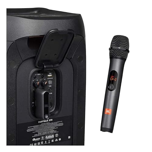 JBL Wireless Two Microphone System with Dual-Channel Receiver, Black thumbnail 9