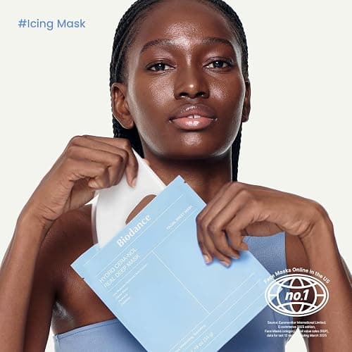 BIODANCE Hydro Cera-nol Real Deep Mask, Overnight Hydrogel Mask, Hydrating Facial Mask For Sensitive Skin, Redness Reducing & Quick Soothing Effect, Korean Skincare, Stocking Stuffers |1.19oz(34g)x4ea thumbnail 2