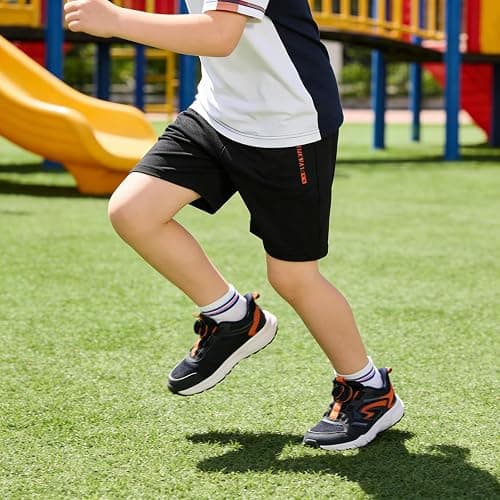 LIUNLU 5 Pack Boys Athletic Shorts Quick Dry Basketball Shorts Lightweight with Pockets and Drawstring for Youth Kids thumbnail 4