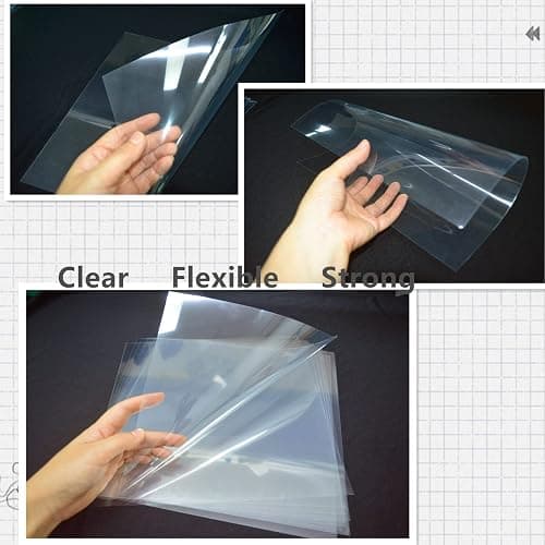 BANLTRE 12 Pieces 6 mil Blank Template Material Stencils Mylar for Cutting Paper Clear Transparency Sheet 12 × 12 inch (12-6 mil) thumbnail 4