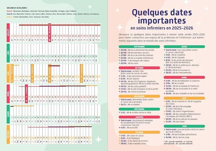 Mon agenda spécial étudiante infirmière et étudiant infirmier 2025-2026: Les conseils d'une formatrice en IFSI pour réussir son année ! thumbnail 3