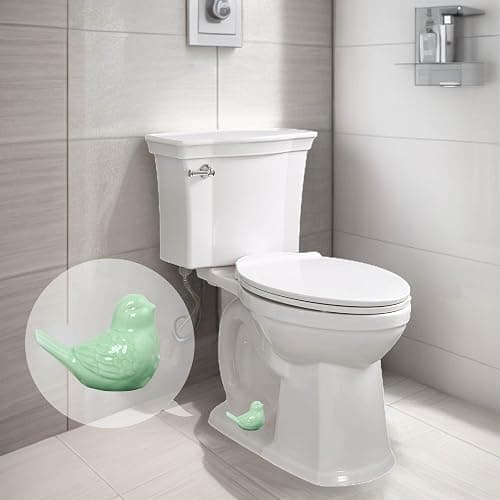 Green Bird Ceramic Toilet Cap Cover thumbnail 4