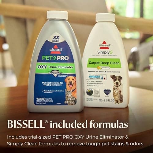 BISSELL Revolution HydroSteam Pet Carpet Cleaner, 3432 | HydroSteam technology; 2-in-1 pet upholstery tool; cleaning formulas included; upright deep cleaner thumbnail 6