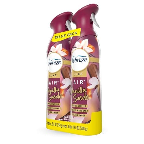 Febreze Air Freshener Spray, Odor-Fighting Room Spray, Vanilla Suede Scent, 8.8oz, 2 Count thumbnail 3