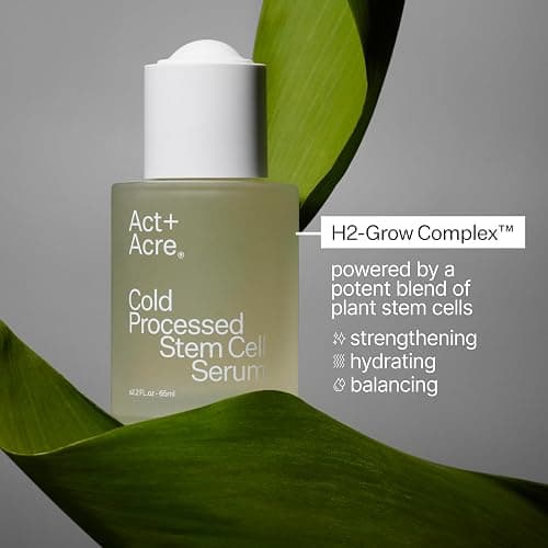 Act+Acre Cold Processed Stem Cell Scalp Serum - Promotes Thicker and Fuller-Looking Hair - Soothes and Hydrates the Scalp - Sulphate and Paraben Free - Aloe Vera for Improved Scalp Health - 1 fl oz. thumbnail 8