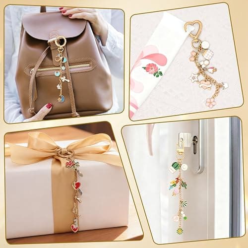 ASTNIC 316PCS Keyring Making Kit & Bag Charm Kit with Charms, Key Ring Hoop, Pliers, DIY Jewellery Making Supplies for Bracelet, Necklace and Jewelry Making, Gifts for Girls, Women, Adults thumbnail 4