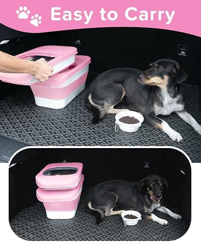 DDMOMMY 10-13 Lbs Dog Food Container, Collapsible Pet Food Storage Containers with Airtight Lid, Pet Food Scoop and Silicone Dog Bowl, Dog Food Storage Container Dry Food for Dog, Cat thumbnail 5