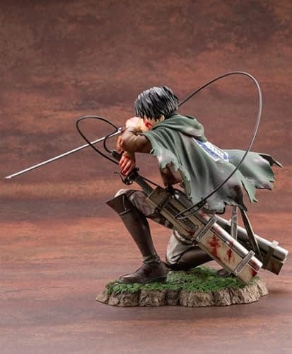 Puruuige Levi Anime Figure 5.9'' Bloody Levi Captain Scene Model PVC Collectible Sculpture Gifts thumbnail 4