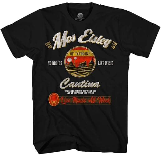 STAR WARS Mos Eisley Cantina Tatooine Men's Adult Graphic Tee T-Shirt - Image 1