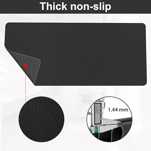 Diesisa Nail Art Table Mat,Foldable Nail Arm Rest Pad for Nails,Soft Microfiber PU Leather Nail Mat for Table,Waterproof Manicure Pad,Nail Table Pad for Nail Technician Salon Home-Black thumbnail 7
