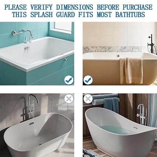 StylizeHive Baby Bathtub Sink Splash Guard and Bath Toy Holder with 11 Strong Suction Cups，Silicone Bath Tray for Tub，Suitable Kids Bathroom Accessories (Gray) thumbnail 6