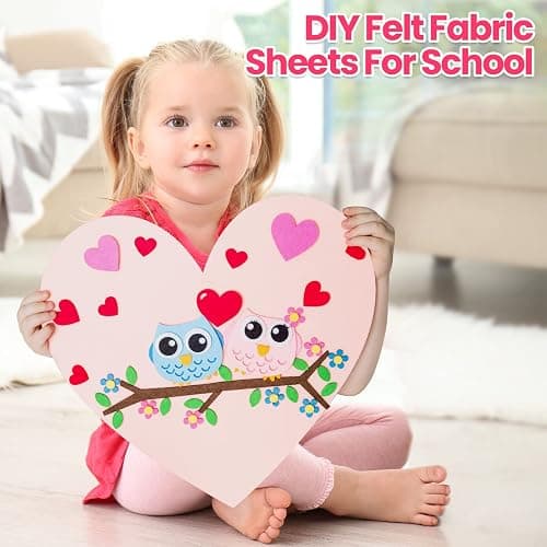 Reginary 120 Pcs 12 x 12 Inch Felt Sheets for Craft 40 Assorted Color Felt Squares Stiff Paper for Back to School Fall Thanksgiving Halloween Xmas DIY Craft Sewing Patchwork (Classic) thumbnail 5