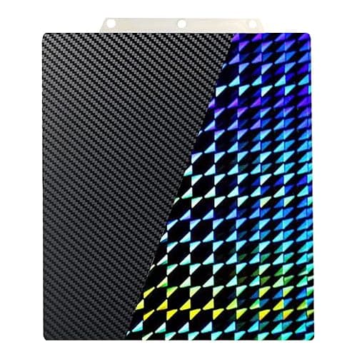for Adventurer 5M/Adventurer 5M Pro/AD5X 3D Printer Build Plate Double Sided PET Carbon Fiber Pattern and H1H Sheet 235x235mm Flexible Removable Spring Steel Heated Printing Bed Platform Mat - Image 1