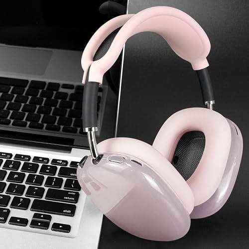 SOULWIT Protective Kit for AirPods Max, Headband Cover + TPU Case Protector + Silicone Ear Pads Cover, Sweatproof Accessory, Easily Washable, Anti-Scratch (Pink) thumbnail 6