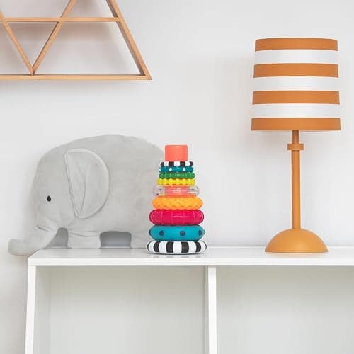Sassy Stacks of Circles Stacking Ring STEM Learning Toy, Age 6+ Months, Multi, 9 Piece Set thumbnail 7
