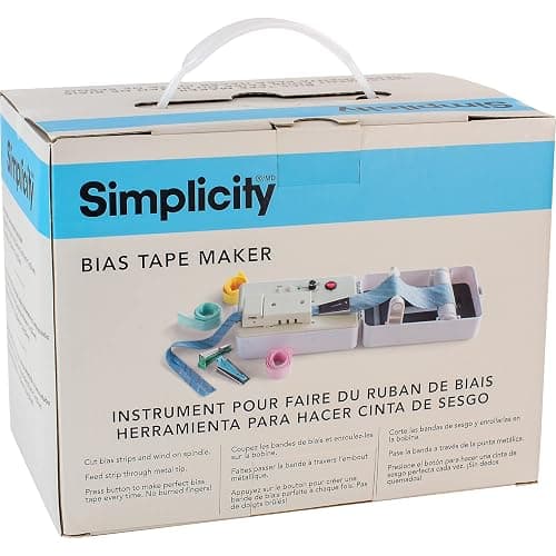 Simplicity 3881925US Sewing and Quilting Bias Tape Maker Tool with 6 Different-Sized Tips, Multicolor, 9pcs thumbnail 7
