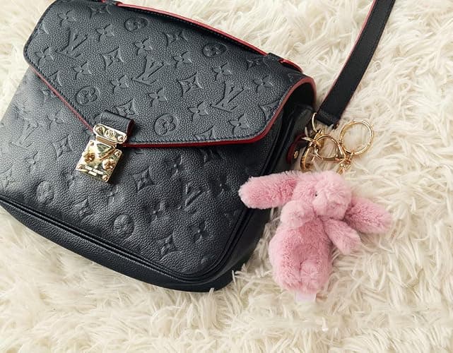 Miokkley Cute Bunny Plush Keychain for Backpack, 3.5" Inch Mini Rabbit Keychain Purse Charm Pendant Gift for Women thumbnail 5