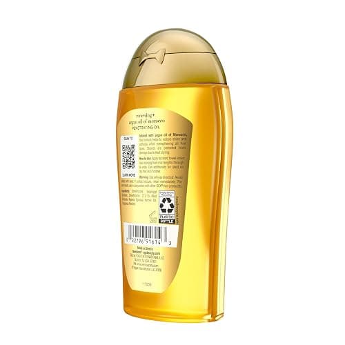 OGX Renewing + Argan Oil of Morocco, Cold-Pressed Argan Oil for Hair Penetrating Treatment & Shine, Moisturizing & Strengthening Silky Oil for All Hair Types, Paraben & Sulfate Free, 3.3 fl oz thumbnail 7