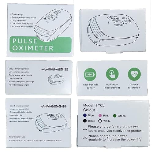 Rechargeable Pulse Oximeter with Accurate Fast Oximetry SpO2 Reading for Outdoor Sports & Home Use (Pink) thumbnail 8