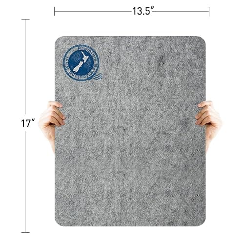 ZOMONETI 17" x 13.5" Wool Pressing Mat 100% New Zealand Felted Wool Ironing Mat Pad Blanket for Quilter, Sewing, Quilting Supplies and Notions thumbnail 2