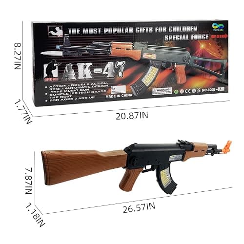 INCHOI Special Forces AK-47 Electric Gun Toy P Most Popular Gifts for Children Children Special Toy Gun with Dazzling Light, Amazing Sound & Unique Action thumbnail 2