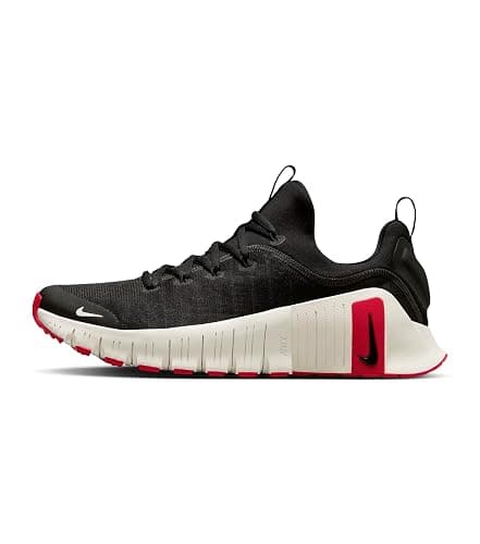 Nike Free Metcon 6 Men's Workout Shoes (Black/University Red/Sail) - Image 1