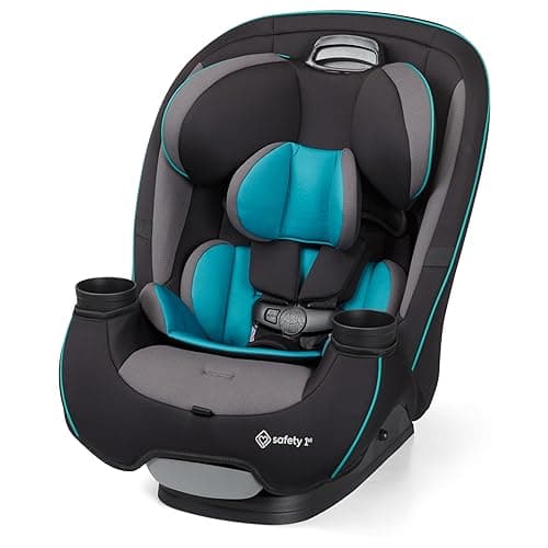 Safety 1st Grow and Go All-in-One Slim Convertible Car Seat, Rear Facing, 5-40 lbs, Forward Facing (30–65 lbs), High Back Booster Seat 40-100 pounds, Green Gables - Green Gables - Original