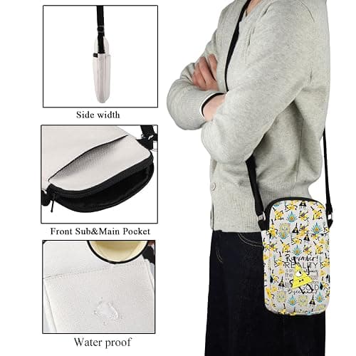 CMNIM Bill Crossbody Bag G Falls Cartoon Gifts for Bill Fans Cartoon Character Adjustable Strap Bag thumbnail 2