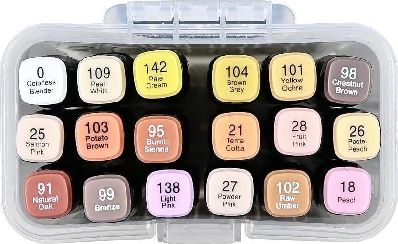 Studio Series Dual-Tip Skin Tone Alcohol Markers (Set of 18 colors) thumbnail 3