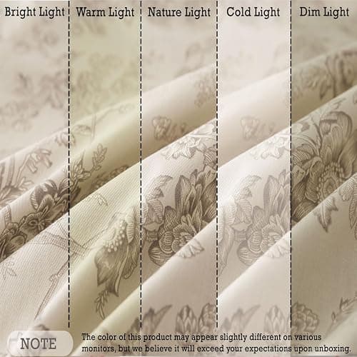 FADFAY Luxury 100% Cotton Percale King Sheet Set – 4-Piece Vintage Botanical Floral Bedding, Hotel-Quality Crisp & Breathable Sheets, Deep Pocket Fitted Sheet, Elegant French Country Cottage Style thumbnail 5