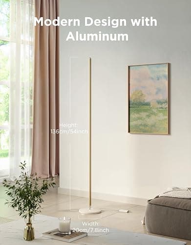 Govee RGBIC Floor Lamp Basic, LED Corner Lamp Works with Alexa, Smart Modern Floor Lamp with Music Sync and 16 Million DIY Colors, Color Changing Standing Lamp for Bedroom Living Room thumbnail 2
