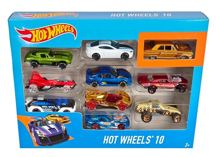 Hot Wheels 10-Pack (Styles May Vary​) | Multipack of 10 of Toy Trucks & Cars in 1:64 Scale, Instant Collection for Kids and Collectors (Amazon Exclusive) thumbnail 8