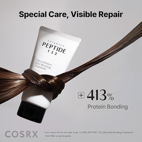 COSRX PEPTIDE 132 Hair Repair Treatment for Dry Damaged Hair, 4.05 fl oz | Deep Conditioner Hair Mask with Peptides, Breakage, Split End Care, Smooth Silky Finish, For All Hair Types thumbnail 7