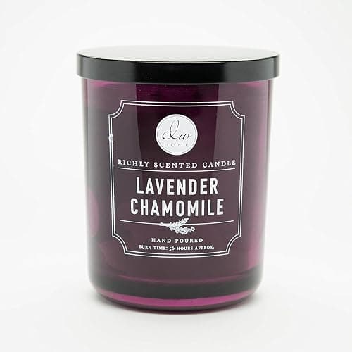 DW Home Lavender Chamomile Scented Candle for Home, 15 oz, Large Double Wick Candle Jar, Up to 56H Burn Time, Luxury Scented Candle for Relaxation, Gifting, Home Decor - Image 1