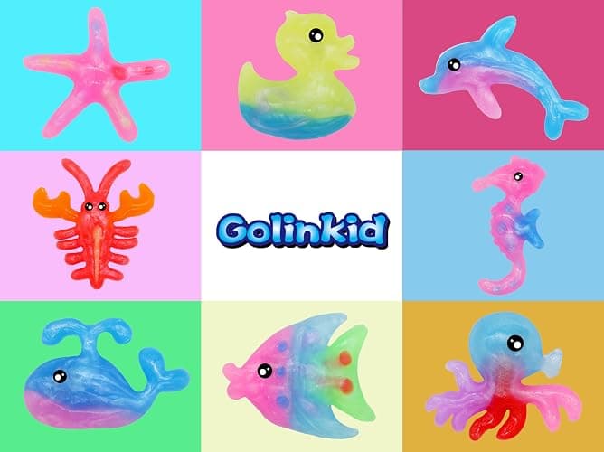 Golinkid Magic Water Elf Toy Kit,12 Bottles 18 Molds 70ML Aqua Fairy Water Gel Kit for Kids with Sparkling Magic Gel, Crate Your Own Magic Water Elf Aqua Fairy Water Pets Craft Kits for Kids thumbnail 4