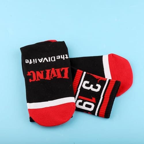 JXGZSO 2 Pairs Sorority Socks - Sister Gift: Living the Diva Life thumbnail 7