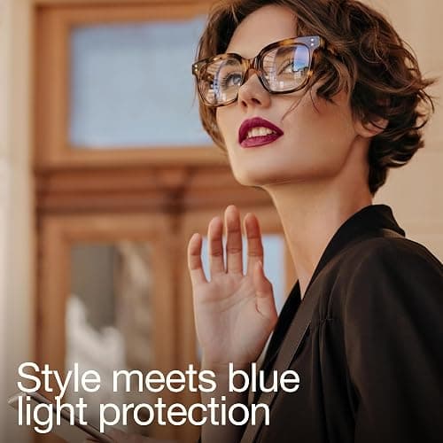 miyya Blue Light Glasses for Women - Oversized UV & Blue Light Blocker Chunky Frames, Stylish Eyewear Access thumbnail 2