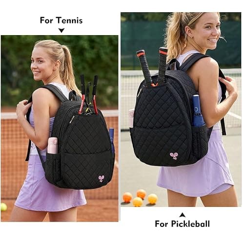 YEEGO DIRECT Tennis Bags for Women, Tennis Backpack Pickleball Racket Bags,Water-Resistant Sling Tote Padel Bag for Pickleball Tennis Badminton, Cute Gifts for Women Girl, Duffle Bag Gym Travel thumbnail 2