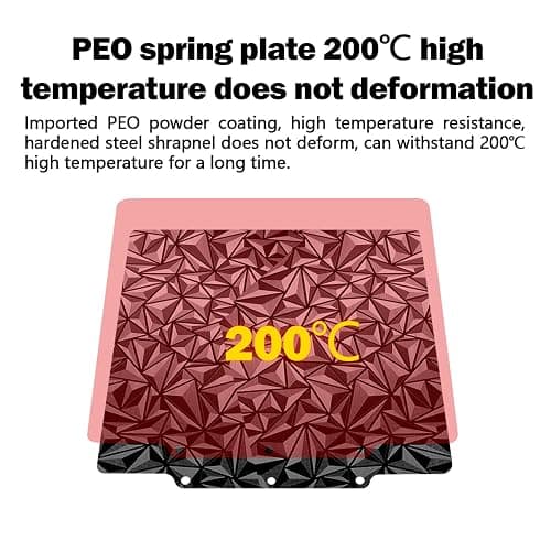 HysiPrui 3D Printer Adventurer 5M Pro AD5X Build Plate Double Sided Smooth Surface H1H and Smooth PEO Sheet for FLASHFORGE Adventurer 5M/AD5X, Flexible Removable Spring Steel Plate Heated Bed Mat thumbnail 4