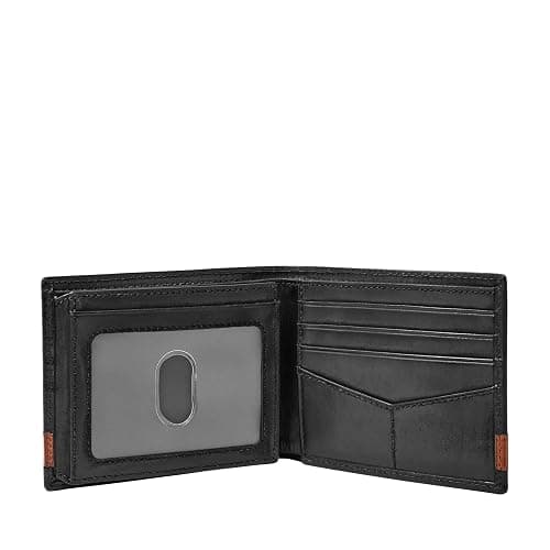 Fossil Men's Leather Bifold Wallet with Flip ID Window for Men thumbnail 2