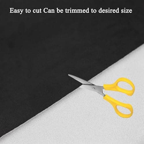 Suede Headliner Fabric with Foam Backing - Black Suede Headliner wrap Interior Material for Car/Truck/SUV/RV Roof, Home Repair/DIY Headliner Material Automotive Headliner Fabric (Black, 96"×60“) thumbnail 7