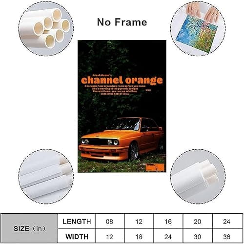 LDGSUPH Frank Ocean Posters for Room Aesthetic Canvas Wall Art Bedroom Decor12x18inch(30x45cm) thumbnail 3