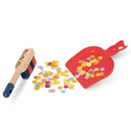 B. toys – Clean n' Play Wooden Cleaning Set for Toddlers – Broom, Dustpan & Brush Playset – Encourages Imaginative Role Play & Early Development – Fun & Educational Toys for Preschool Kids 2+ Years thumbnail 5