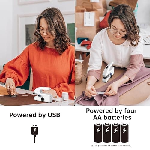 Unique sewing experience: Handheld sewing machine with storage box, portable package,mini sewing machine for travel, including various accessories and tools thumbnail 4