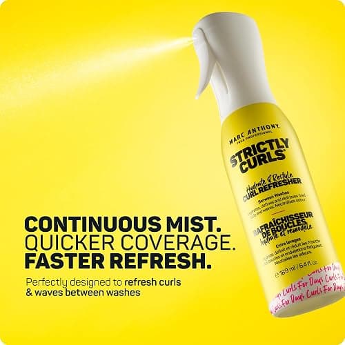 Marc Anthony Curl Refresher Spray, Strictly Curls - Lightweight Anti-Frizz Curly Hair Spray Hydrates & Restyles for Soft, Bouncy, Defined Curls & Waves - Sulfate-Free Hair Styling Products thumbnail 2
