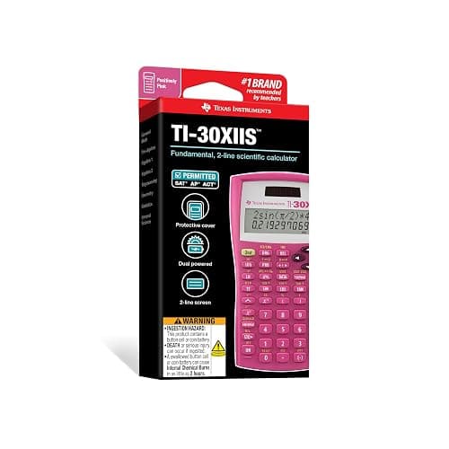 Texas Instruments TI-30X IIS 2-Line Scientific Calculator, Pink thumbnail 9