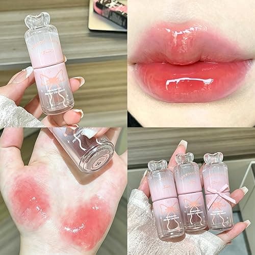 YIBABY 2 Colors High Shine Lip Gloss, Non-Sticky Tinted Lip Oil, Nourishes Moisturizing, Lightweight, Glow-Boosting, Long-Lasting Lip Tint Stain Makeup, Lip Plumper Gloss Jelly, Liquid Lipstick thumbnail 3
