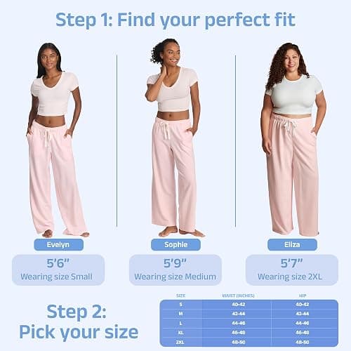 U.S. Polo Assn. Womens Sweatpants with Pockets, French Terry Womens Joggers Wide-Leg Sweats thumbnail 8