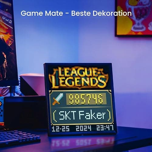 Divoom Pixoo-64 WiFi Pixel Art Display mit einem 64x64 LED Panel, einzigartige Beleuchtungsdekoration mit App-Steuerung thumbnail 2