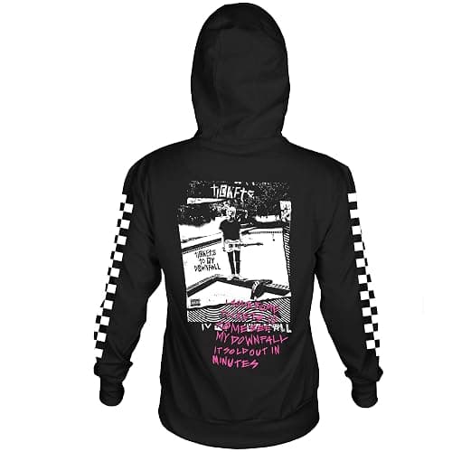 2Bhip Machine Gun Kelly Hoodie Tickets Downfall Front & Back Print Adult Hooded Sweatshirt Music Graphic Print thumbnail 2
